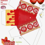 Strawberry Cake: Free Printable Box.   Oh My Fiesta! In English With Printable Paper For Cake
