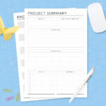 Student Project Planner Template (Original) With Printable Paper For Project