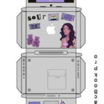 Stylish Laptop With Stickers Intended For Printable Paper Computer