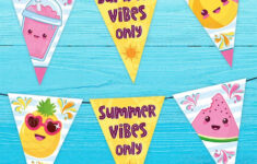 Summer Kawaii Party Pack inside Party Printable Paper Uk