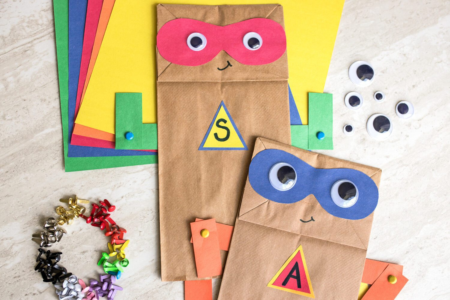 Superhero Paper Bag Craft Printable Template with regard to Printable Paper Bag Crafts