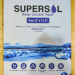 Supersol Water Soluble Paper For Soap Making Designing Printing At Throughout Printable Paper That Dissolves In Water