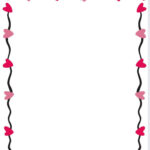 Sweet Heart Border Blank Printable Sofort Download Valentinstag With Printable Paper With Heart Border
