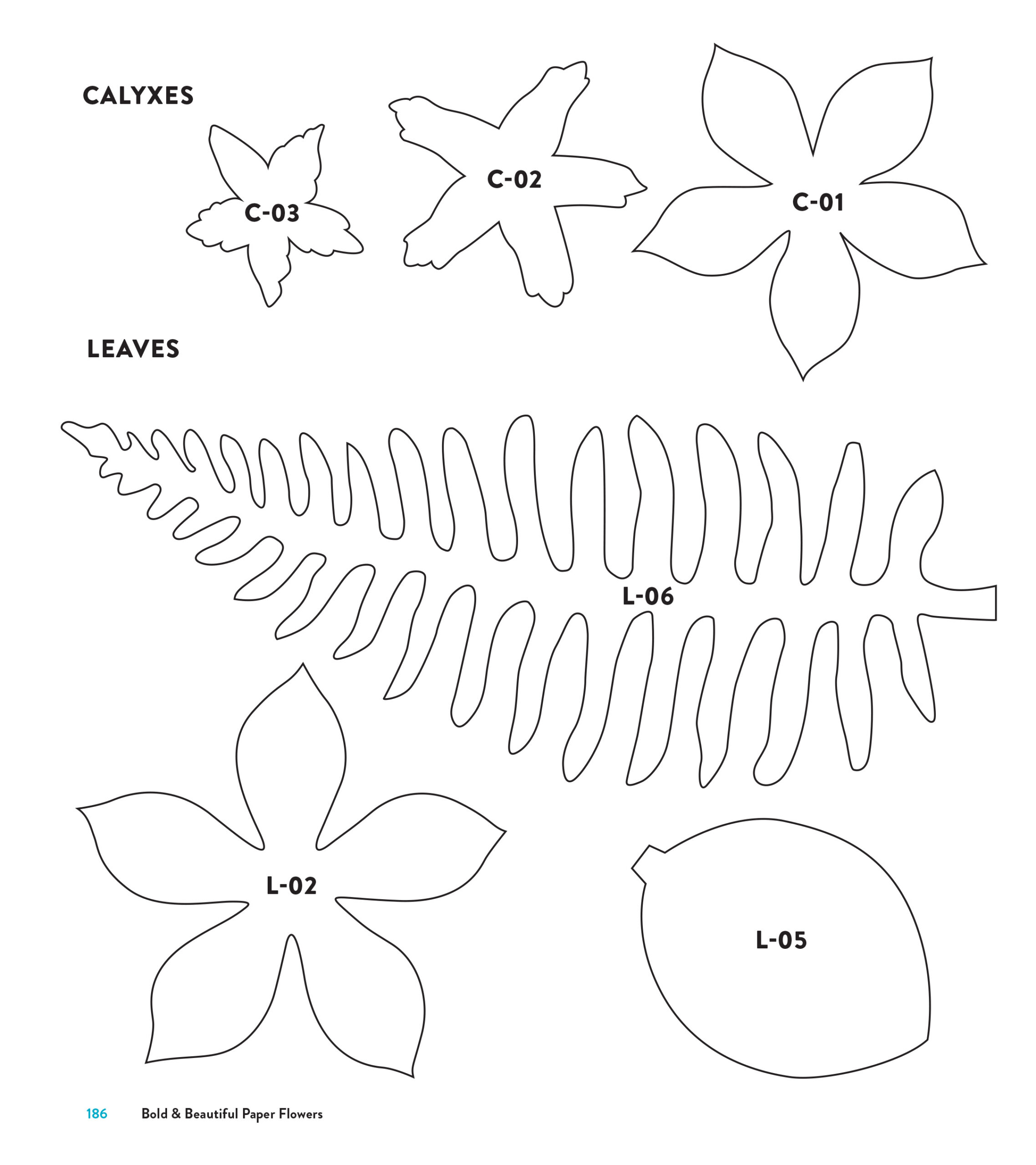 Templates for Printable Paper Flower Template Pattern