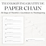 Thanksgiving Gratitude | Printable Paper Chain | I'M Thankful For Regarding I Am Thankful Printable Paper