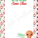 The Cutest Letters From Santa   Cassie Smallwood Throughout Printable Paper From Santa