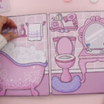 The Digital Paper Dollhouse And Doll Set Printable Paper Doll And Dollhouse  For Kids For Printable Paper Doll House Bathroom