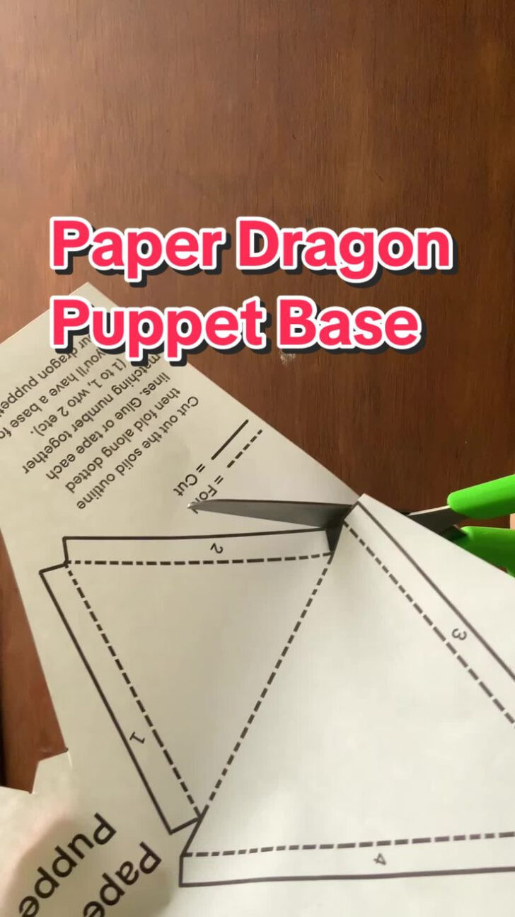 Free Printable Paper Dragon Puppet