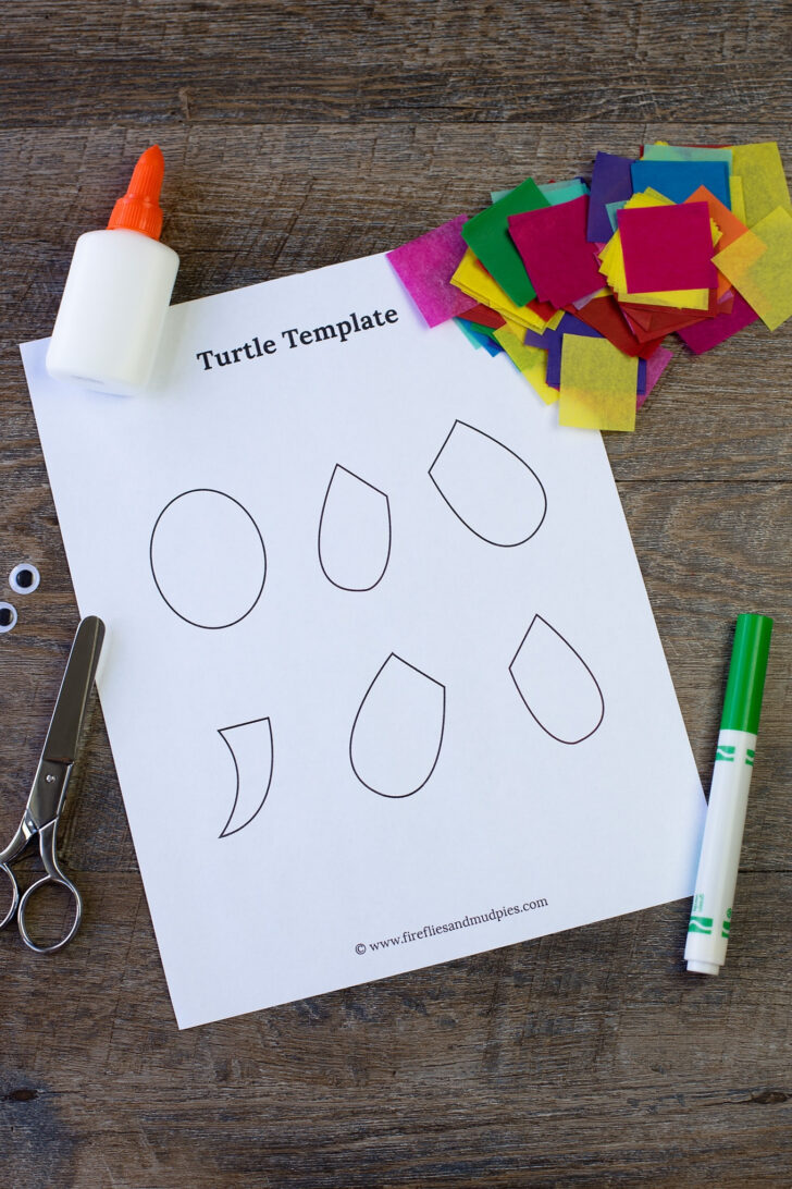 Printable Paper Plate Turtle