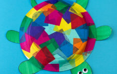 Tissue Paper And Paper Plate Turtle Craft pertaining to Printable Paper Plate Turtle