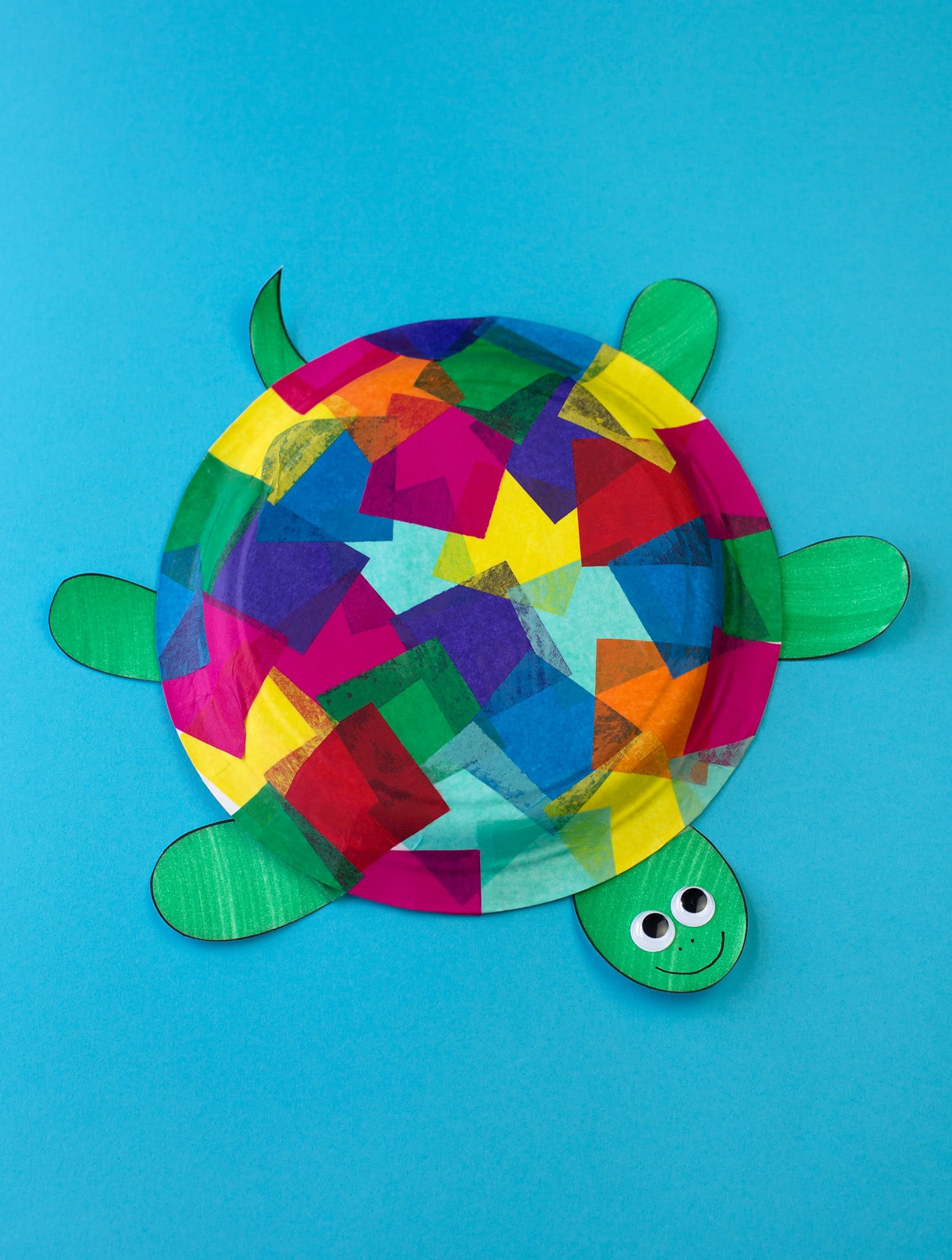 Tissue Paper And Paper Plate Turtle Craft pertaining to Printable Paper Plate Turtle
