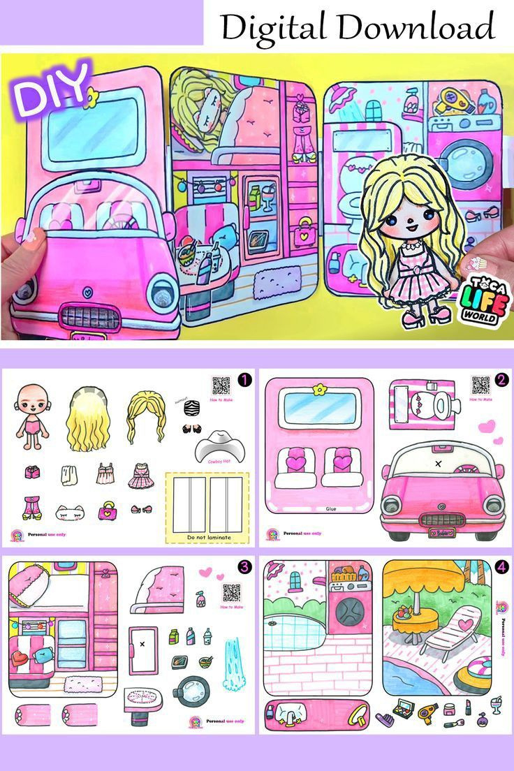 Toca Boca Book with regard to Toca Boca Paper Doll House Printable