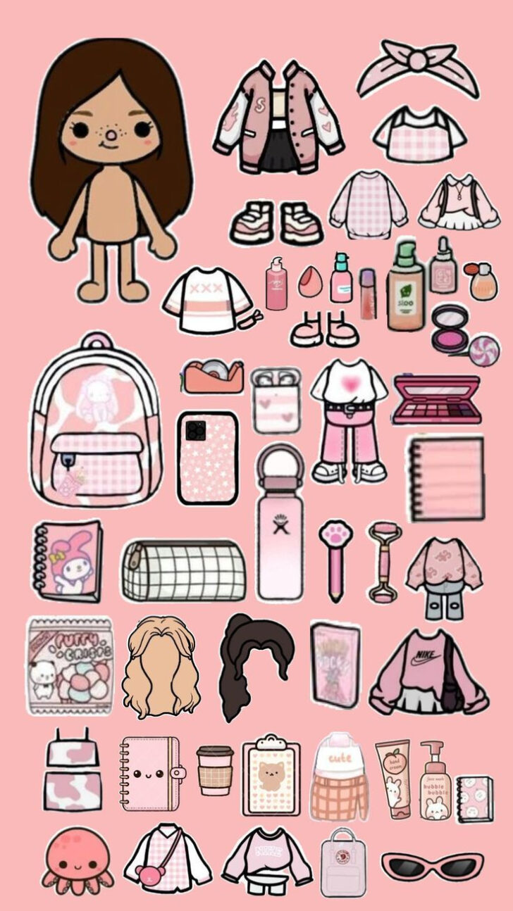 Aesthetic Printable Paper Dolls Toca Boca Clothes