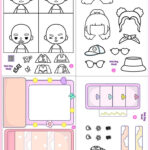 Toca Boca Paper Photocard Making Book Diy / Paper Toy / Printables Within Toca Boca Printable Paper Doll