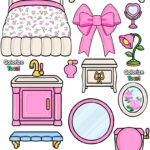 Toca Boca Sugar Pink House   Colorize Toca!'S Ko Fi Shop Pertaining To Toca Boca Paper Doll House Printable