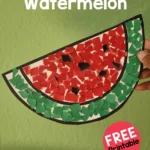 Torn Paper Watermelon Craft {Free Template} With Regard To Watermelon Printable Paper