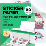 Transparent Vinyl Sticker Paper For Laser Printer   Ireland | Ubuy With Clear Printable Sticker Paper Near Me