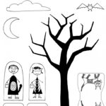 Trick Or Treat Paper City Halloween Craft – Madejoel Intended For Halloween Printable Paper Crafts