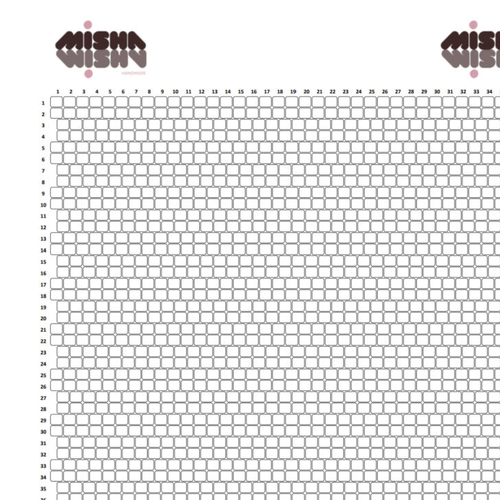 Free Printable Brick Stitch Graph Paper