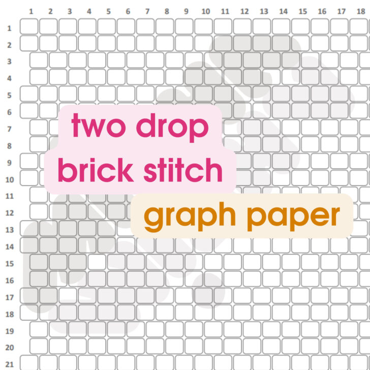 Brick Stitch Printable Beading Graph Paper
