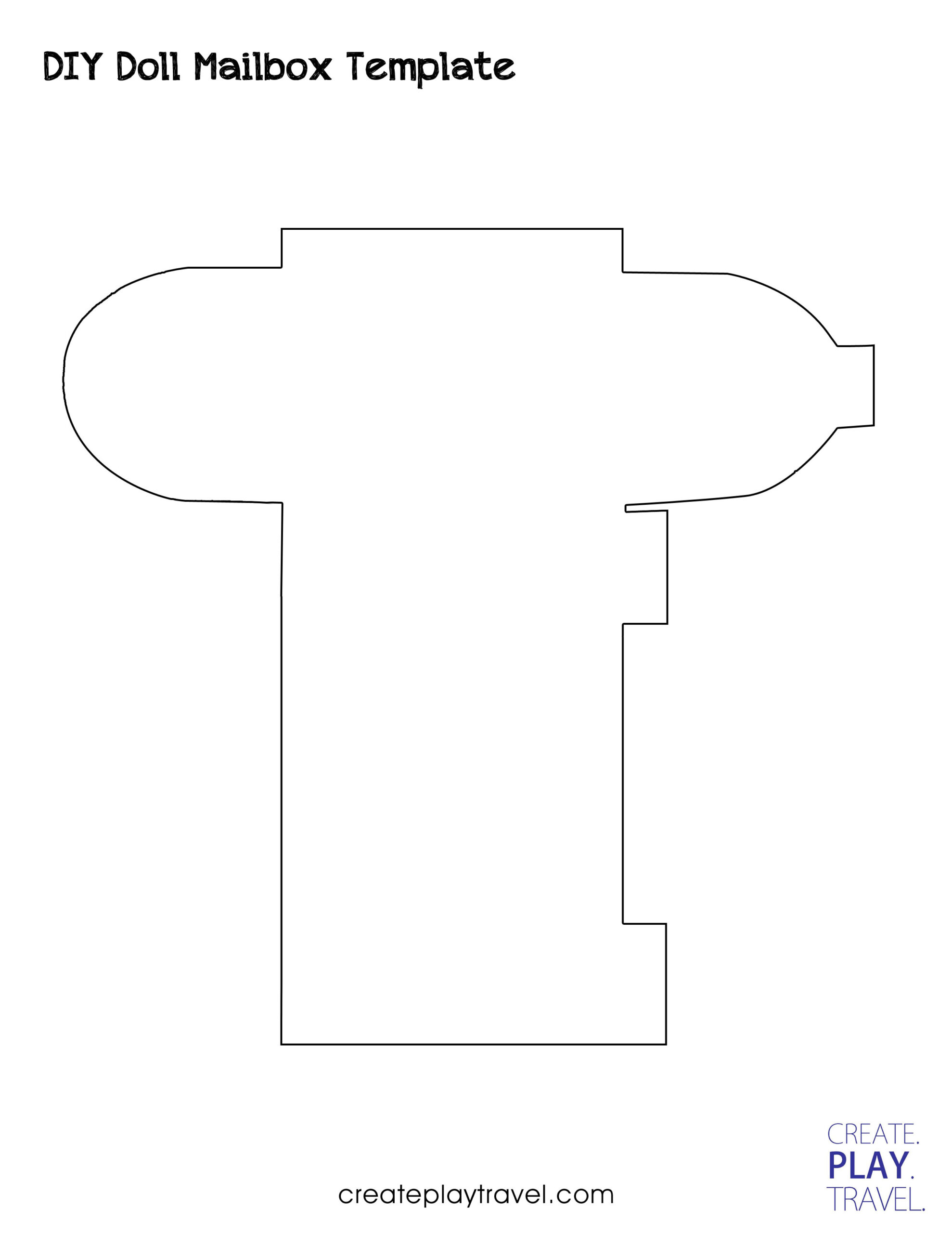 Valentine&amp;#039;S Day Doll Mailbox Craft with Printable Paper Mailbox Template