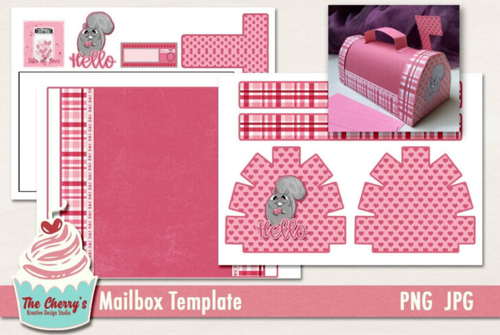 Printable Paper Mailbox Template
