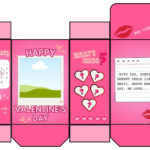 Valentine'S Day Themed Printable Blind Box Template Throughout Printable Paper Blind Box Template
