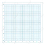 Vector Blue Metric Graph Paper With Coordinate Axis, 1Mm Grid For Printable Metric Graph Paper
