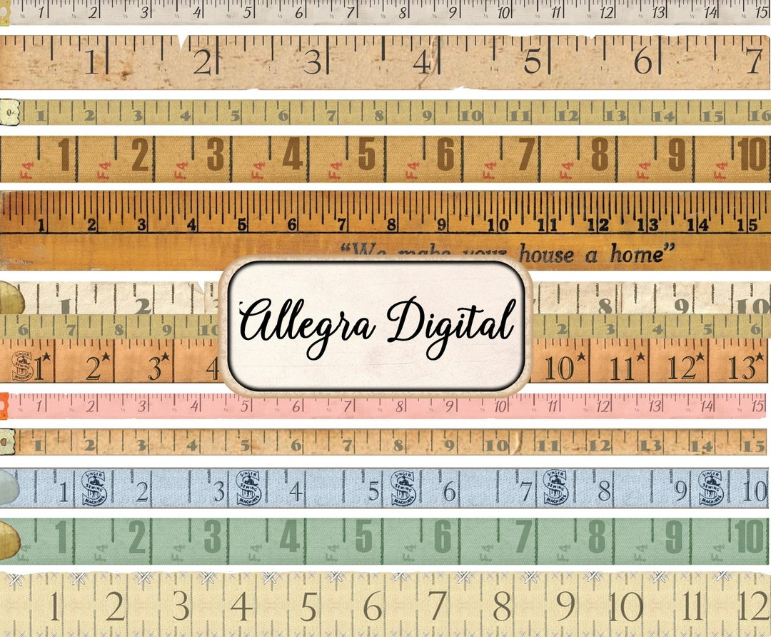 Vintage Tape Measure Measuring Old Printable Paper Craft Art Hobby regarding Printable Paper Tape Measure