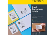 W101 (16Up) 37 X 105Mm A4 Printable Inkjet-Laser Labels - Tower in Printable Paper Labels