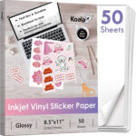 Waterproof Printable Vinyl Stickers   50 Sheets, Jordan | Ubuy With Printable Vinyl Sticker Paper Near Me