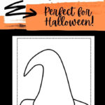 Witch Hat Printable Template {Perfect For Halloween, Instant Download} With Regard To Printable Paper Witch Hat Template