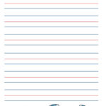 Writing Worksheet For Pre School To Grade 3 In Blue Red Blue Lines Pertaining To Printable Writing Paper Blue Red Blue Lines