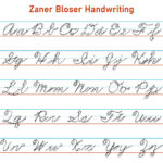 Zaner Bloser Handwriting Chart   10 Free Pdf Printables | Printablee For Zaner Bloser Handwriting Paper Printable