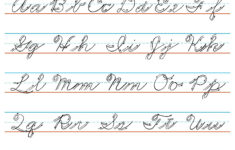 Zaner-Bloser Handwriting Chart - 10 Free Pdf Printables | Printablee for Zaner Bloser Handwriting Paper Printable