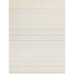 Zaner Bloser Newsprint Handwriting Paper, Dotted Midline, Grade 2, 1/2" X  1/4" X 1/4" Ruled Short, 8" X 10 1/2", 500 Sheets Per Pack, 3 Packs Within Zaner Bloser Paper Printable