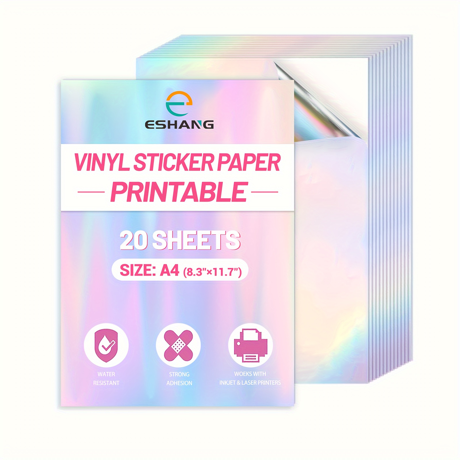 Zicoto Glossy White Zicoto Glossy Printable - 15 Sheets For Inkjet pertaining to Zicoto Premium Printable Vinyl Sticker Paper