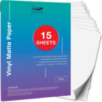 Zicoto Waterproof Printable Vinyl Sticker Paper   15 Matte India Throughout Zicoto Premium Printable Vinyl Sticker Paper